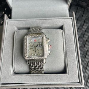 Michele Deco Diamond Bezel Women's